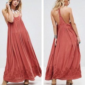 Free People Elaine Embroidered Maxi Dress